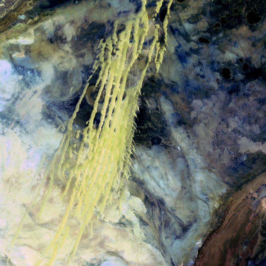 Algerian Abstract Landsat 5 Acquired 4/8/1985. Credits: NASA's Goddard Space Flight Center/USGS