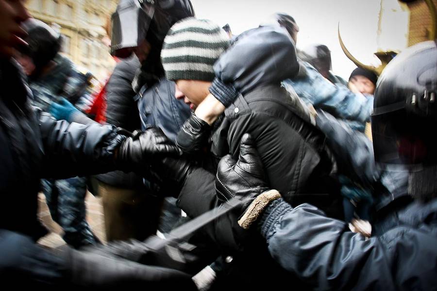 Несогласованное шествие оппозиции в Санкт-Петербурге 10 марта. Виктор Поляков/Русский Блоггер