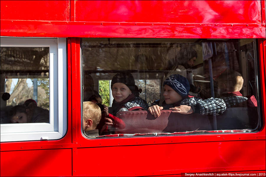 London Bus на улицах Севастополя