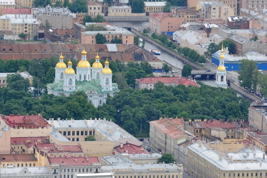 Никольский собор. Вид с вертолета