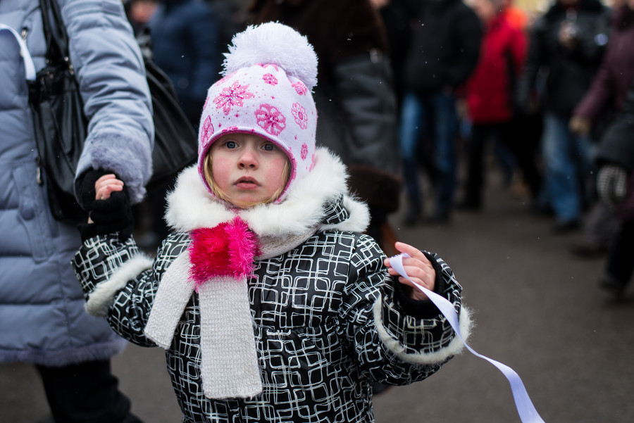 Ребенок на акции 