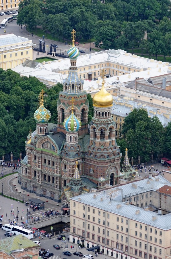 Спас-на-Крови. Фотография с вертолета