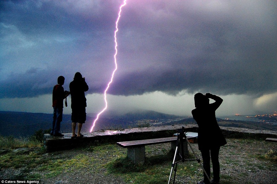 Another of lightning photographer Marko Korosec's amazing shots. The photographer puts his life on the line in his quest to capture photos and video of some of the world's most brutal storms