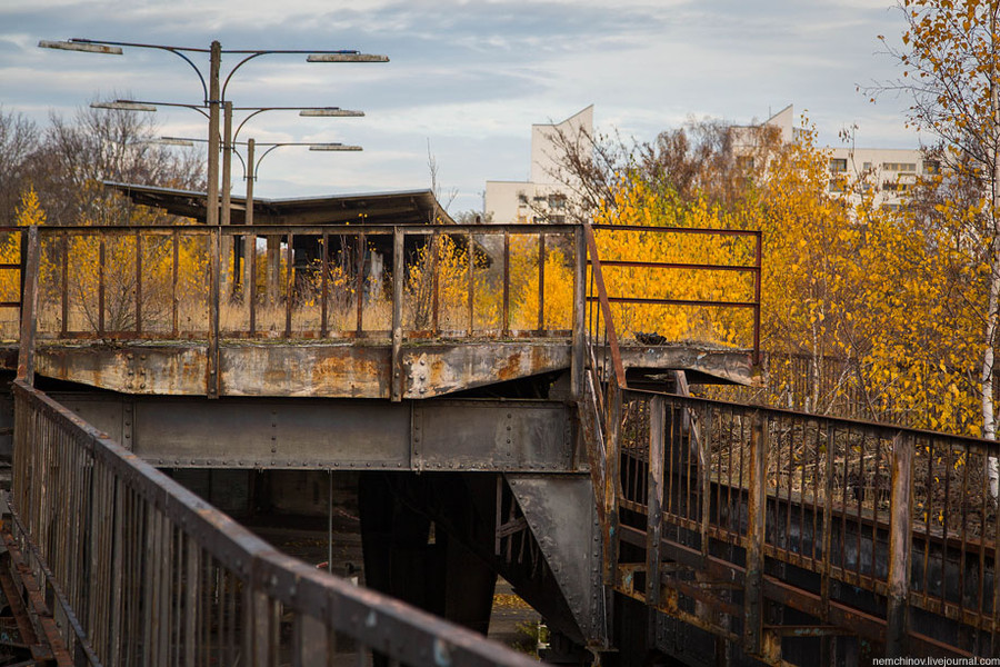 заброшенная ветка городской электрички .станция Wernerwerk