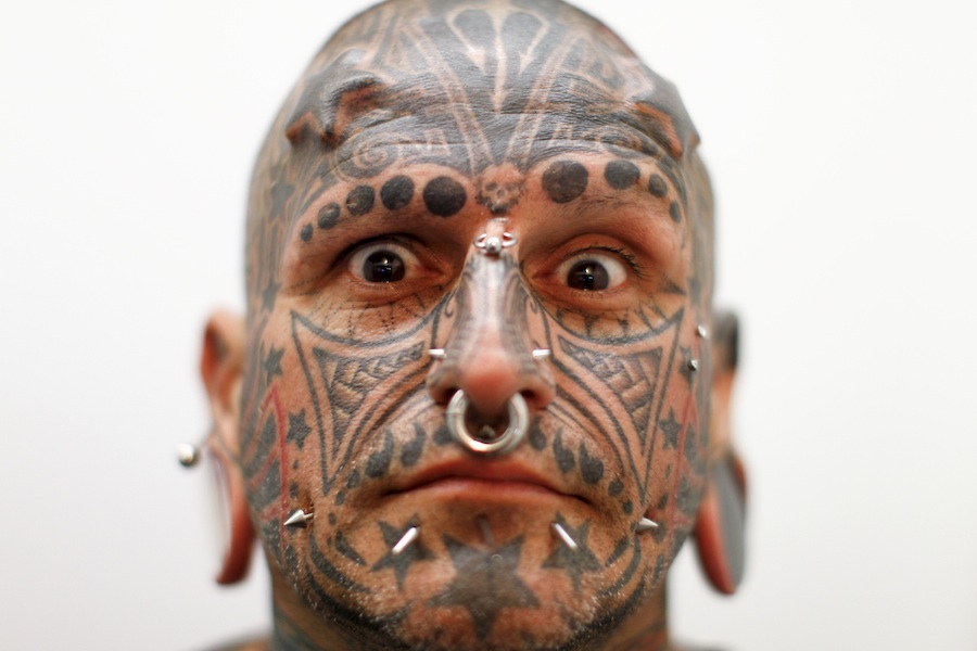 Участник выставки Expo Tattoo 2012 Venezuela в Каракасе. © Jorge Silva/Reuters