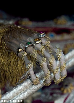 The hand of St Valentin in Bad Schussenreid, Germany