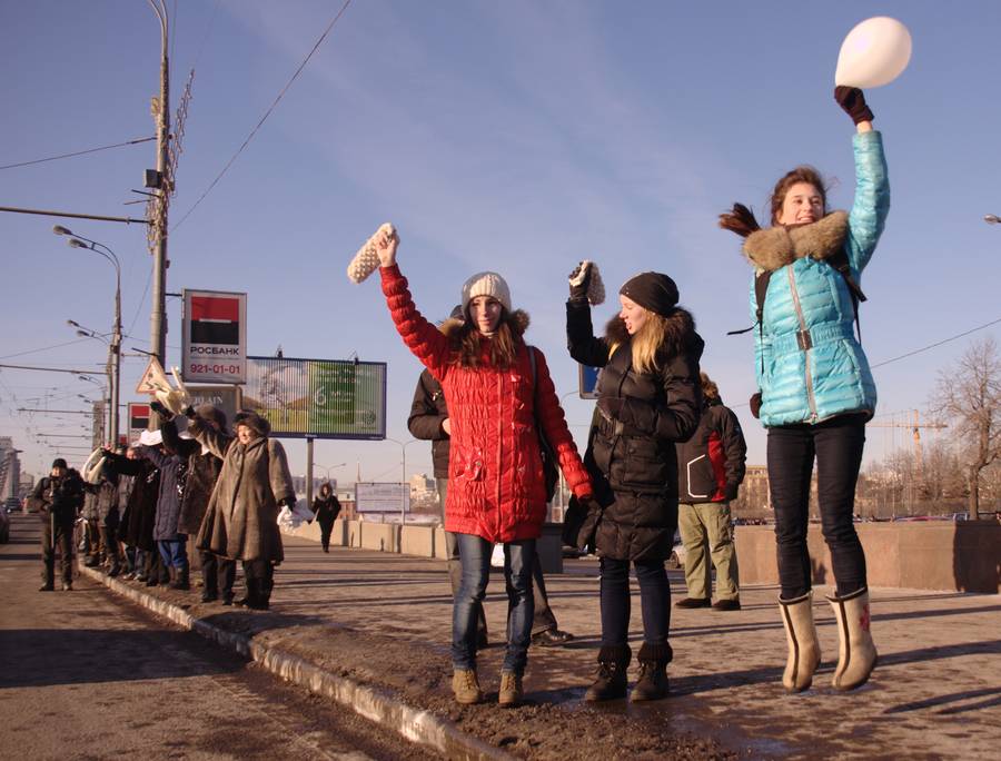 Автопробег в поддержку шествия 4 февраля. © thavesphotographer.blogspot.com