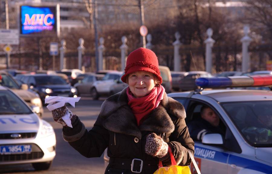 Автопробег в поддержку шествия 4 февраля. © thavesphotographer.blogspot.com