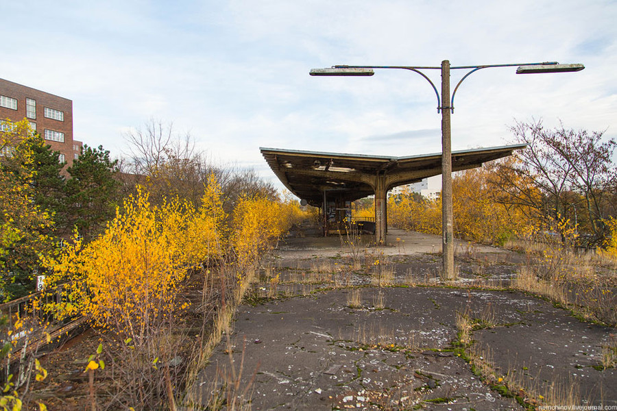 заброшенная ветка городской электрички .станция Wernerwerk