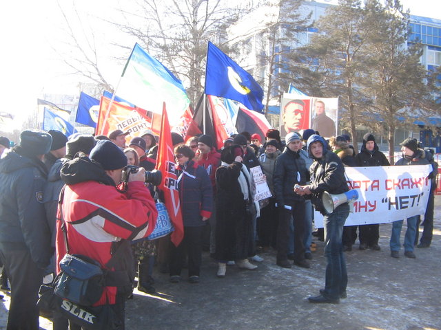 Митинг «Прощание с политической зимой» в Уфе 26 февраля © Михаил Мирошниченко