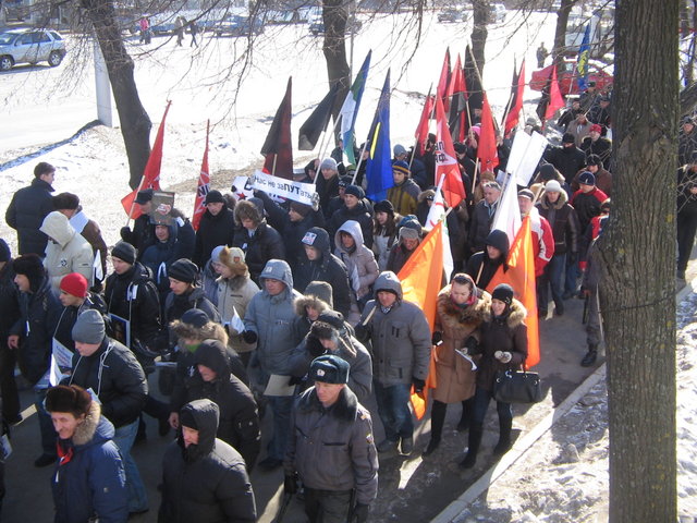 Митинг «Прощание с политической зимой» в Уфе 26 февраля © Михаил Мирошниченко