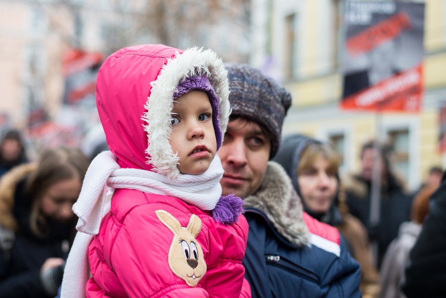 Ребенок на акции 