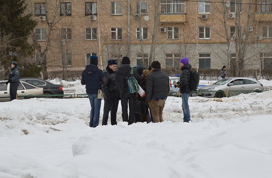 23 марта в Москве прошел пикет, посвященный строительству Северо-Западной хорды в Москве