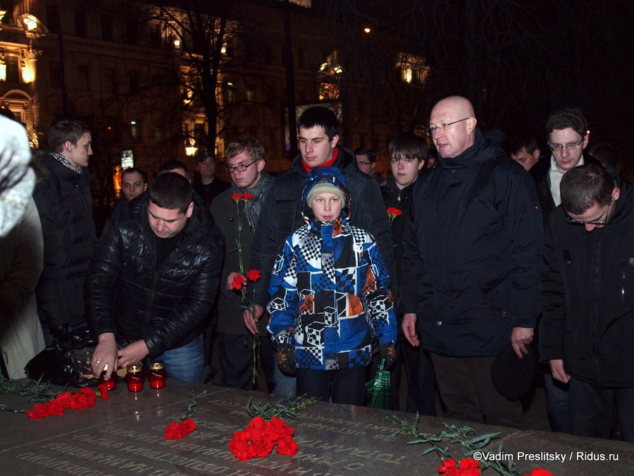 Акция памяти жертв голодомора в СССР. Москва. © Vadim Preslitsky