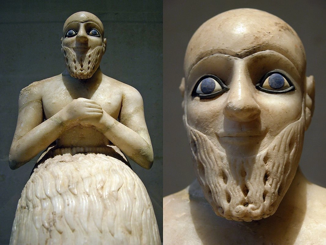 Статуэтка нубанды Эбих-Иля из Мари, около 2400 лет до н.э. Музей Лувра 