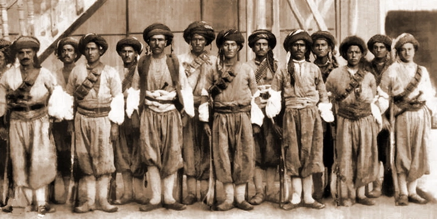 Солдаты Мустафы Барзани, сражавшиеся против англичан