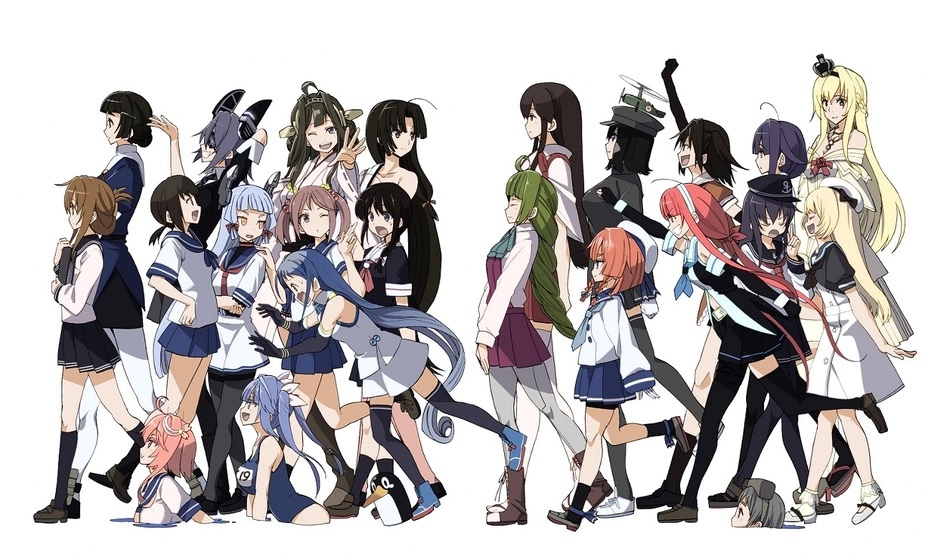 Канмусу разных классов, типов и наций. Фанарт художника Казухо Цудзи Канмусу разных классов, типов и наций. Фанарт художника Казухо Цудзи