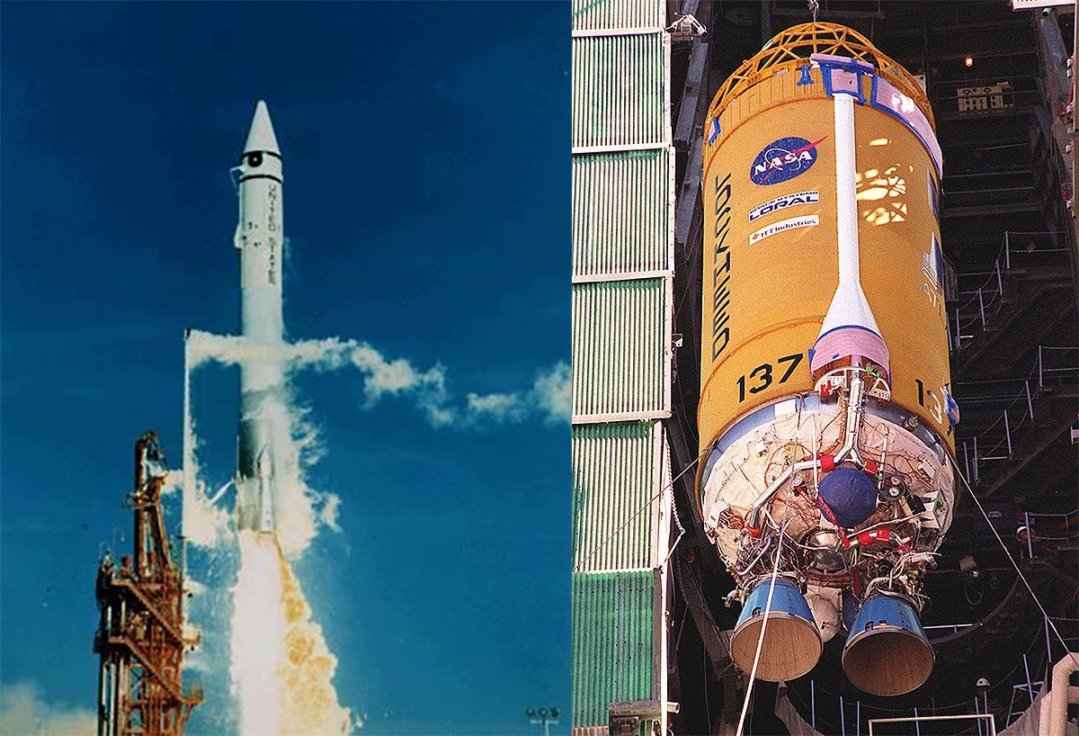 Ракета «Атлас» и разгонный блок «Центавр». 1966 год. 