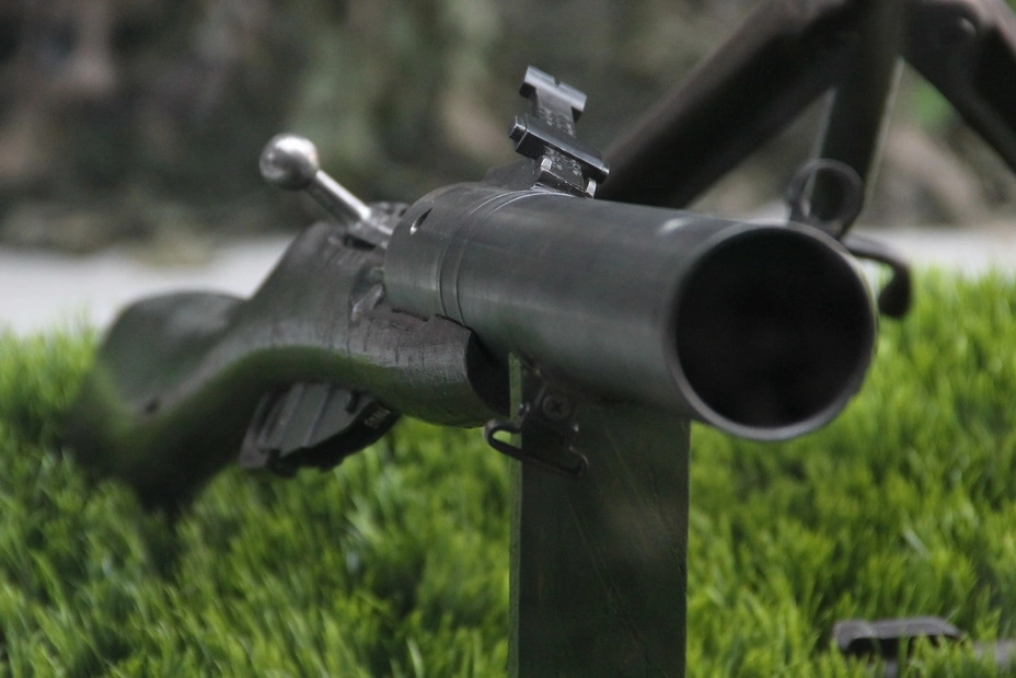 Ручной миномёт РМН-50 в Белорусском государственном музее истории Великой Отечественной войны.