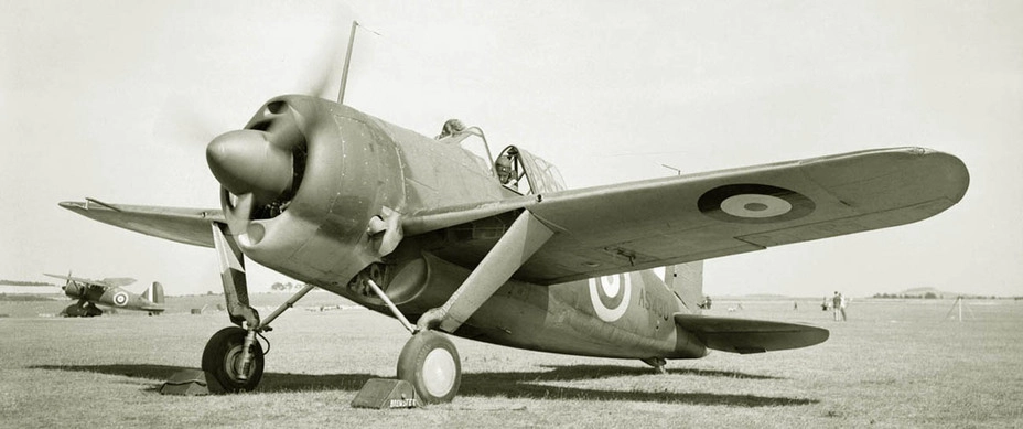 Истребитель Брюстер «Буффало» Mk1 британских ВВС, август 1940 года 
