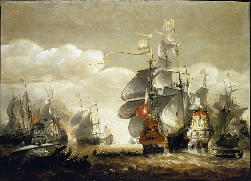 Бегство голландцев в сражении при Лоустофте