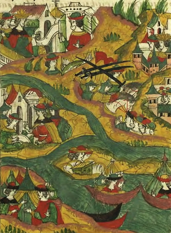 Поход Вишневецкого в низовья Днепра в 1558 году. Лицевой летописный свод, т. 22