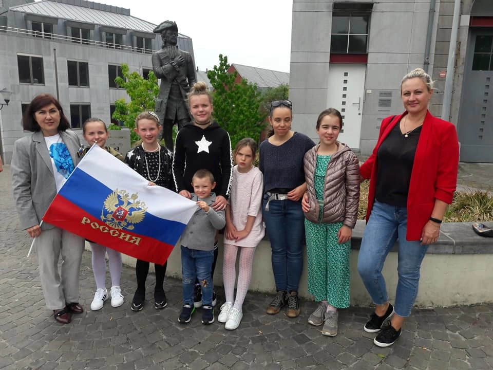 "Волонтеры Победы" из Бельгии.