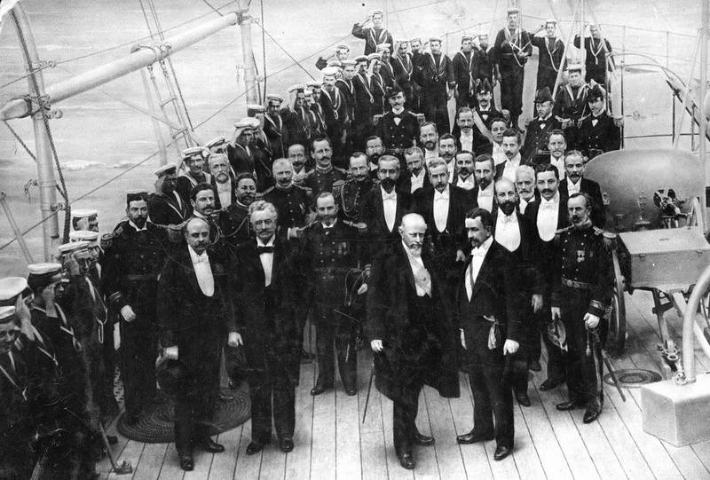Встреча президентов Аргентины и Чили в Магеллановом проливе, 1899 год. guillermopirriargentino.blogspot.com