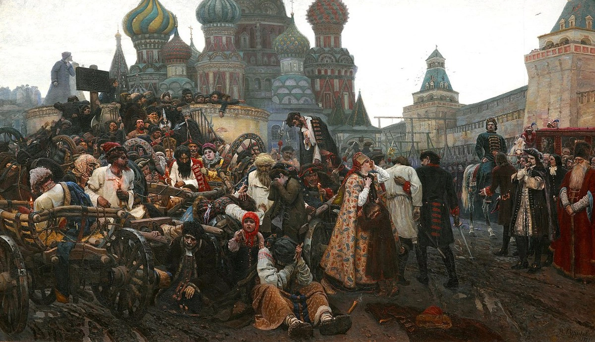 Картина Василия Сурикова «Утро стрелецкой казни», 1881 год