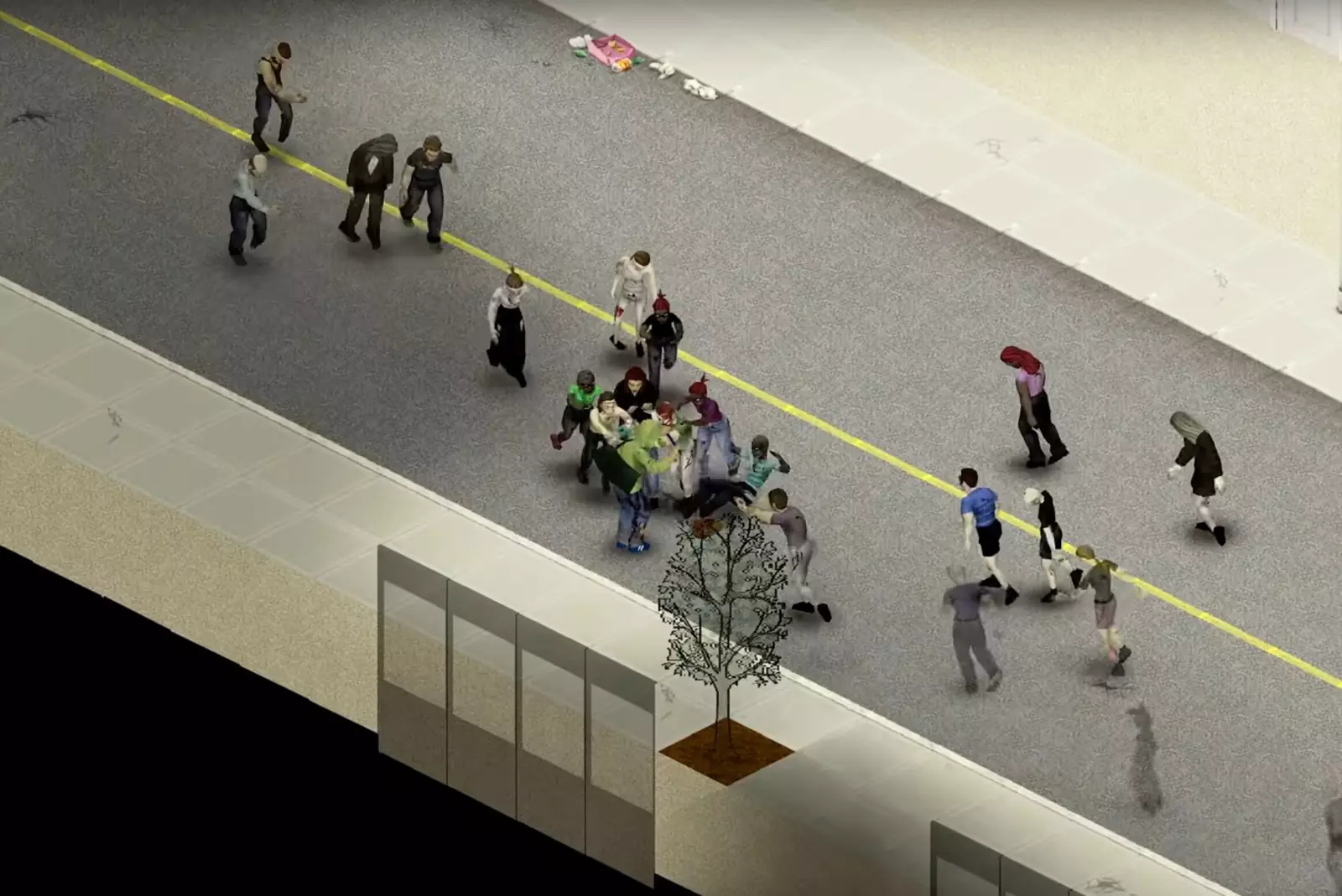 Попробуйте спастись из кольца зомби. Попробуйте спастись из кольца зомби.