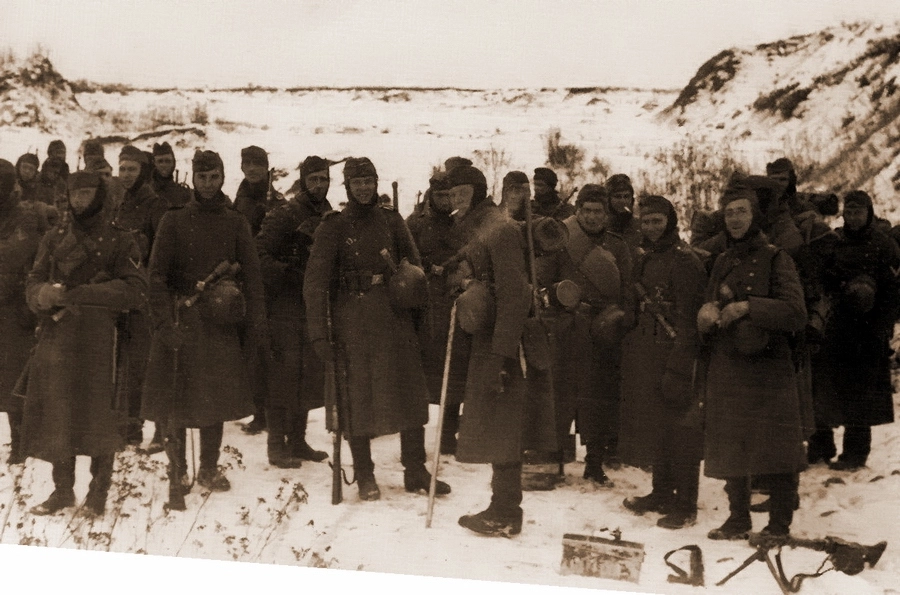 Немецкая пехота в районе Калинина, ноябрь-декабрь 1941 года