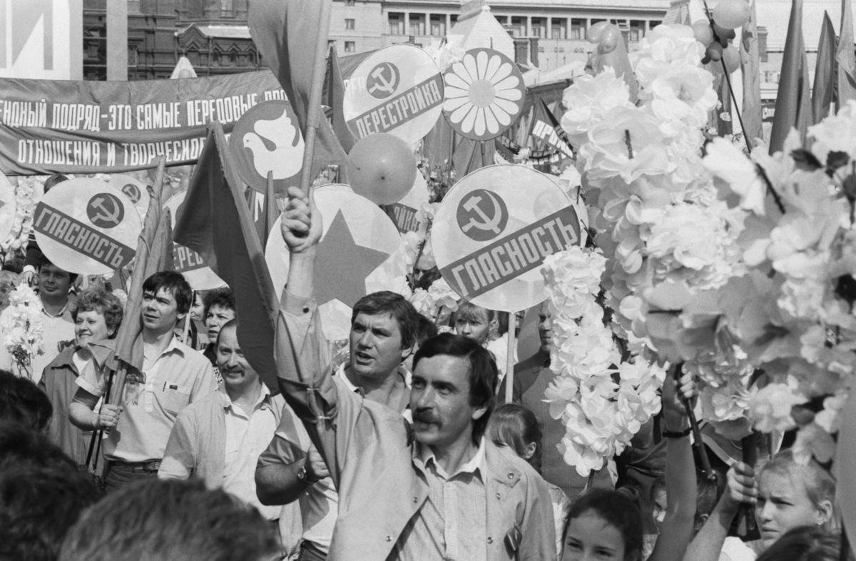 Первомайская демонстрация на Красной площади, 1989 год © Соболев Валентин/Архив ТАС