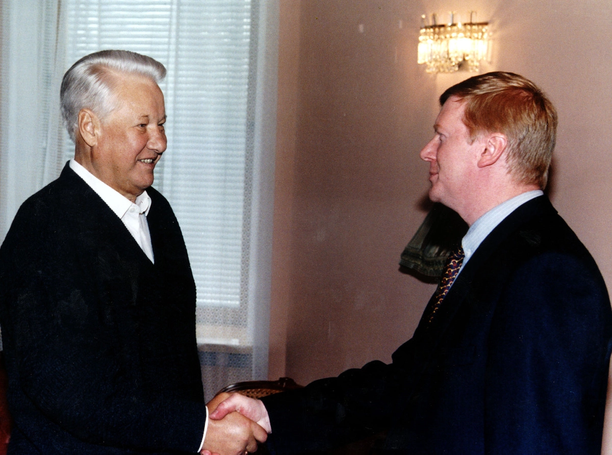 Борис Ельцин и Анатолий Чубайс © ТАСС