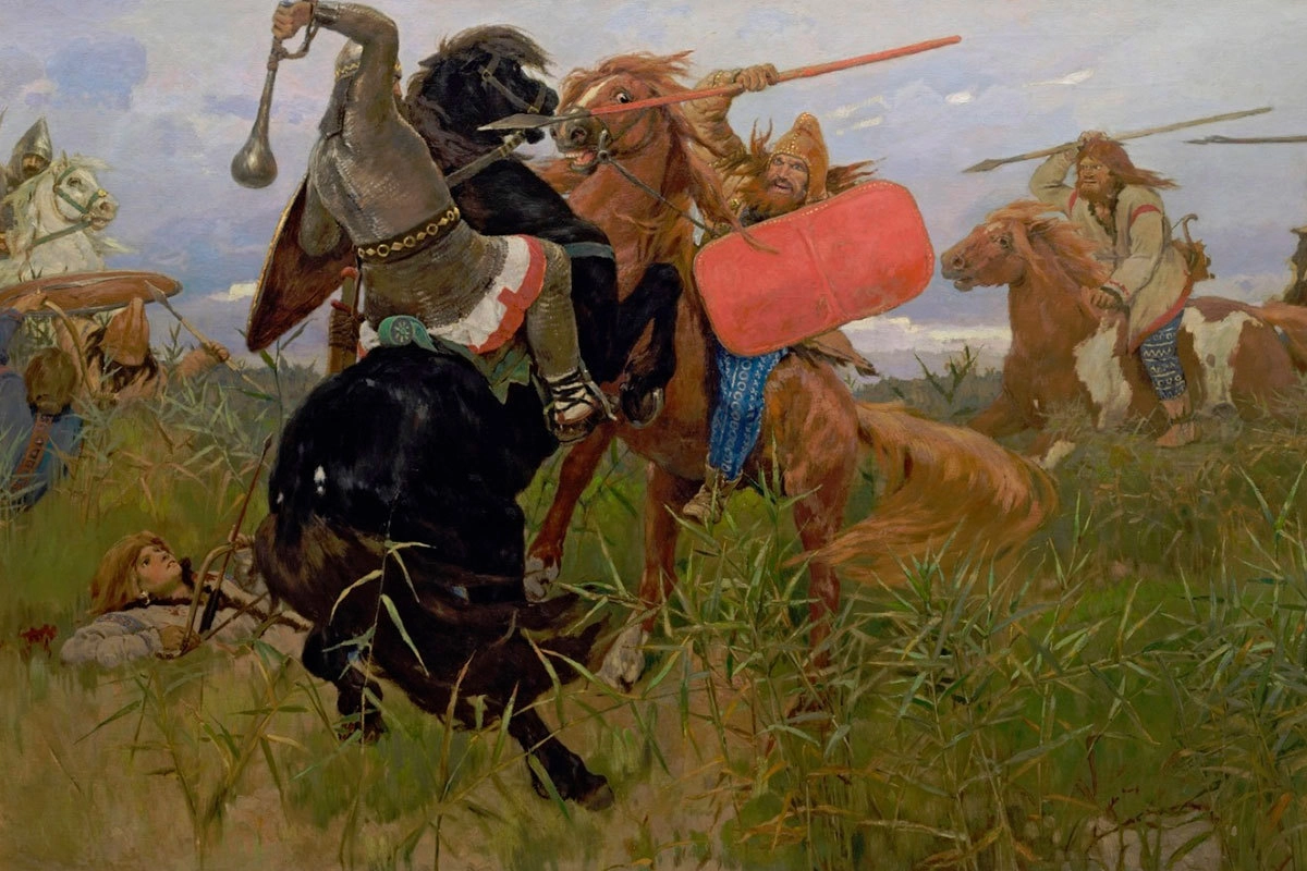 картина Васнецова "Бой скифов со славянами"