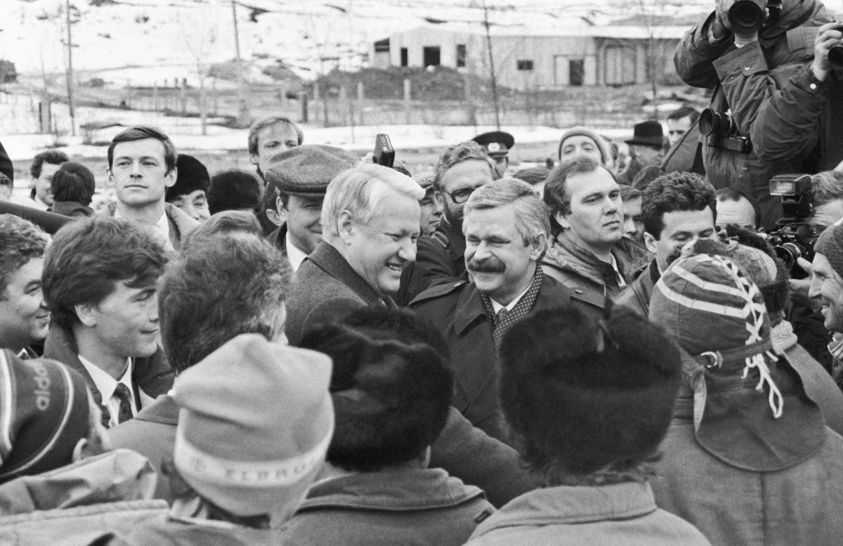 Президент РФ Борис Ельцин и вице-президент Александр Руцкой в 1992 году © Валентин Кузьмин и Александр Сенцов /ИТАР-ТАСС