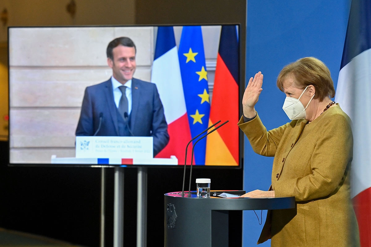 Канцлер Германии Ангела Меркель и президент Франции Эмманюэль Макрон
