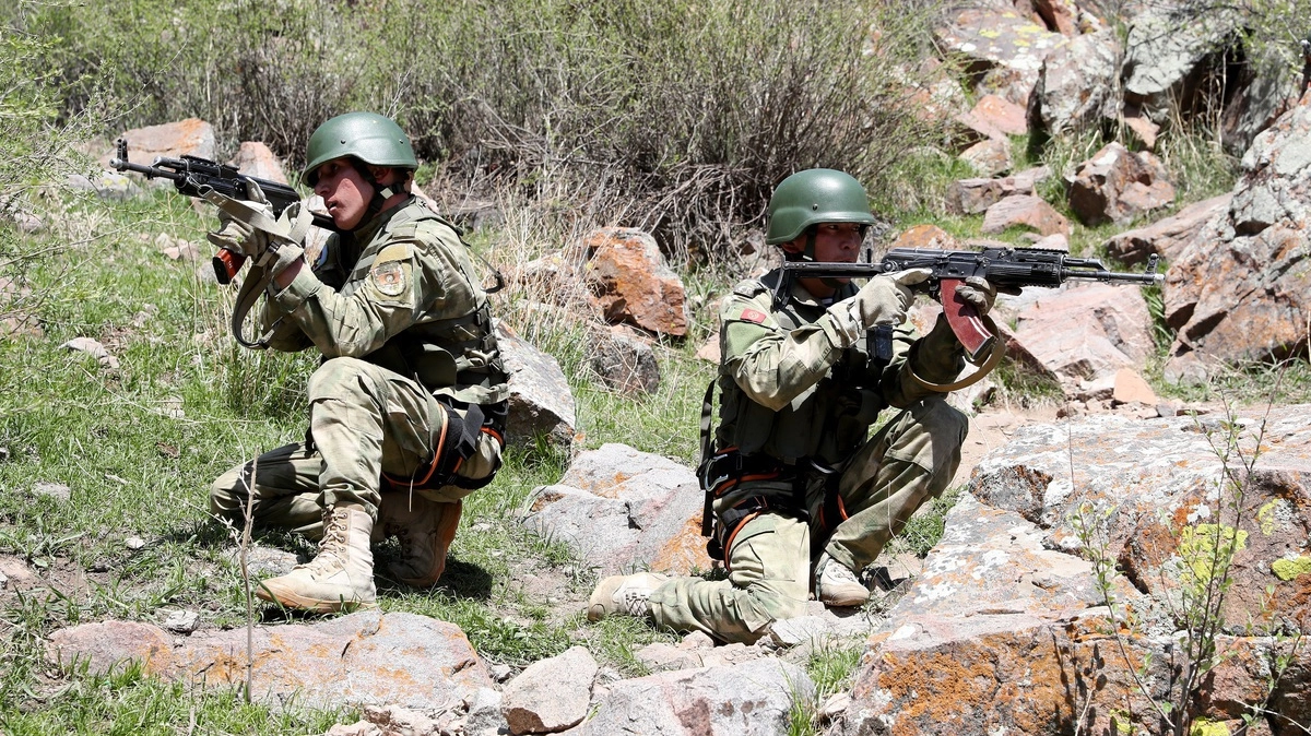 Военнослужащие Киргизии. © EPA/ТАСС
