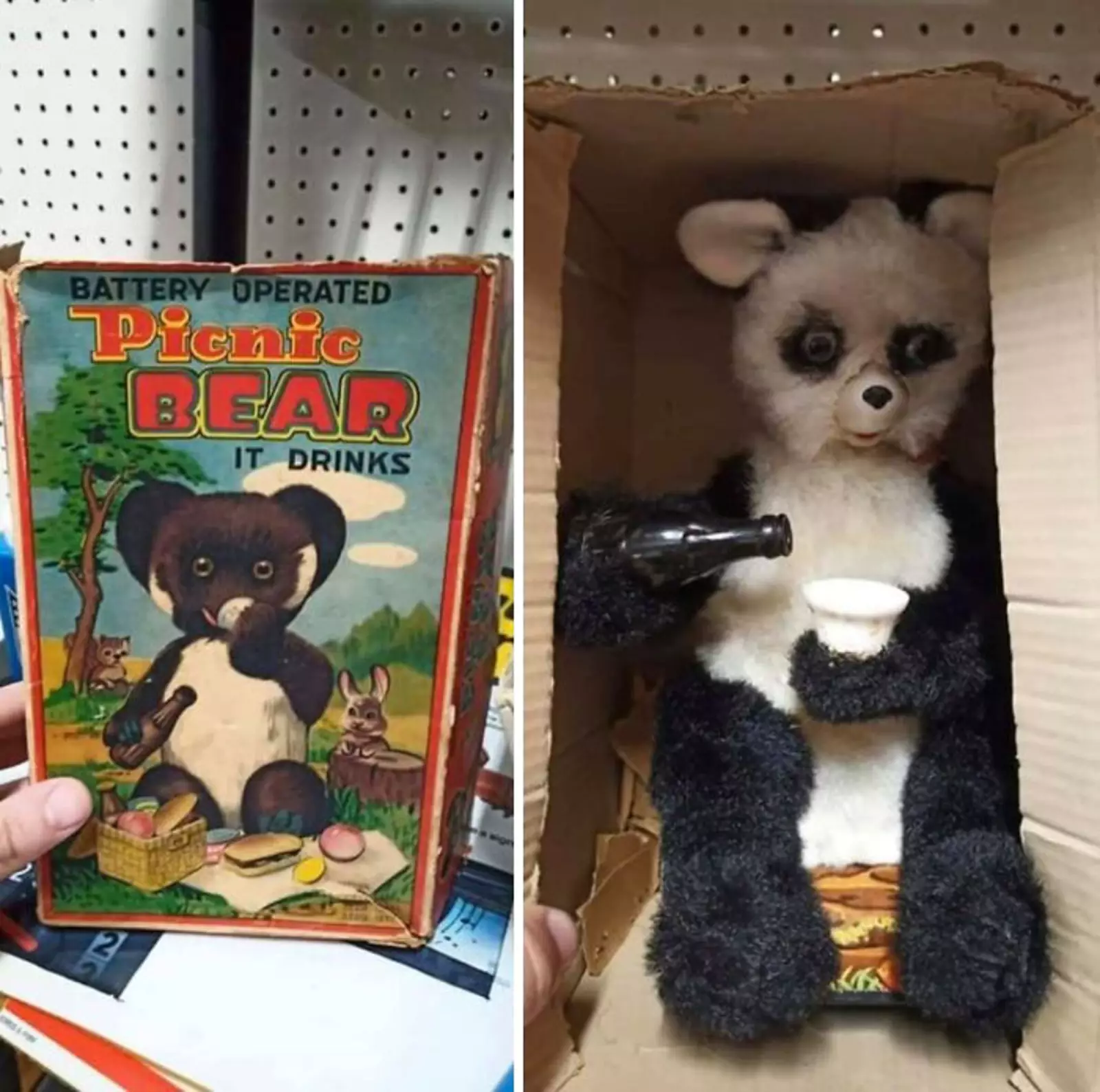 Детская игрушка “Медведь на пикнике”. 