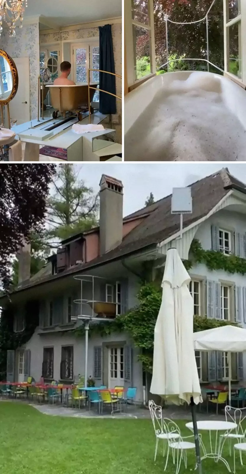 Ванну с видом на лес заказывали? Ванну с видом на лес заказывали?