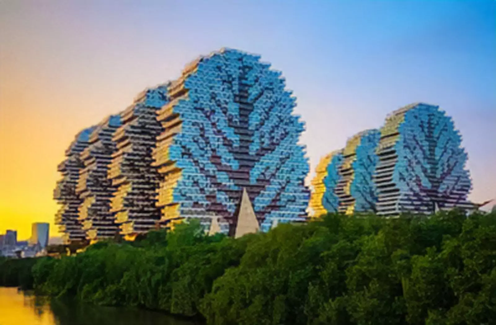 Дома-деревья в Хайнане, Китай. Дома-деревья в Хайнане, Китай.