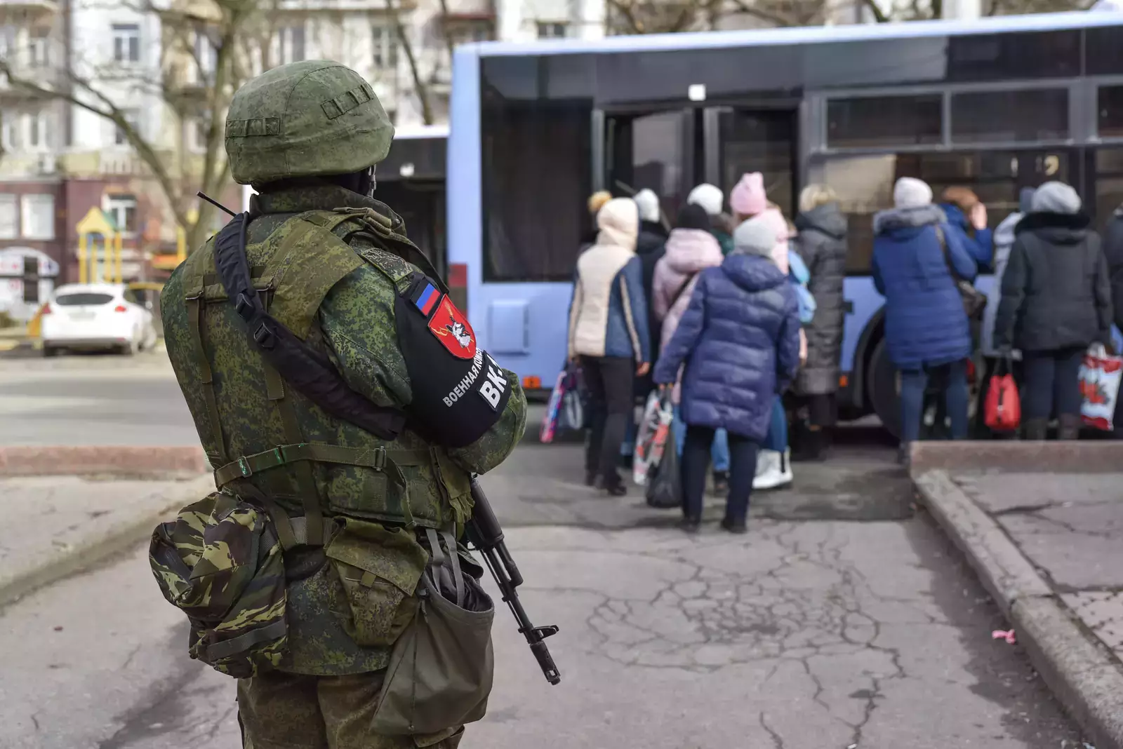 Эвакуация граждан ДНР в Россию 