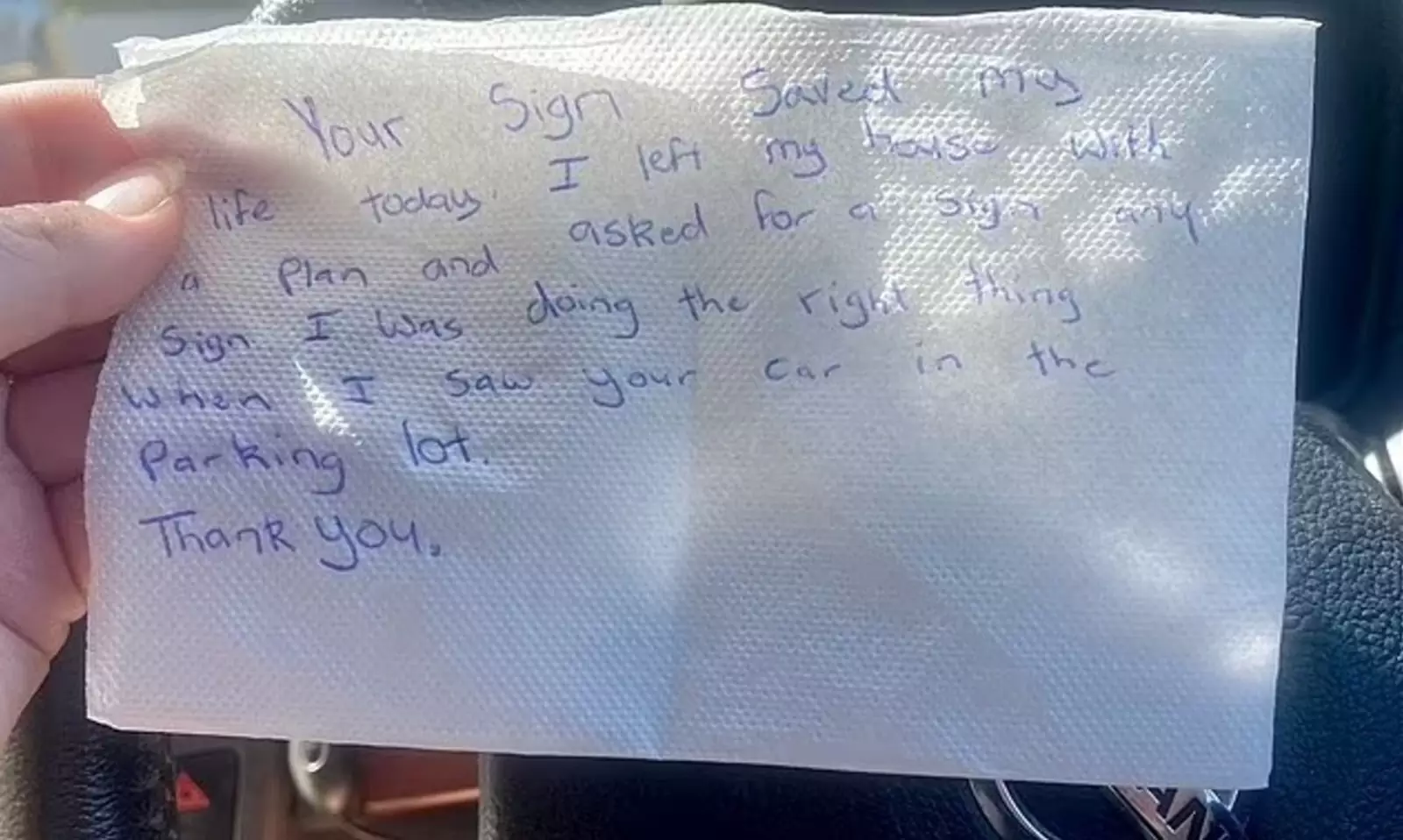 Записка, оставленная незнакомцем. Записка, оставленная незнакомцем.