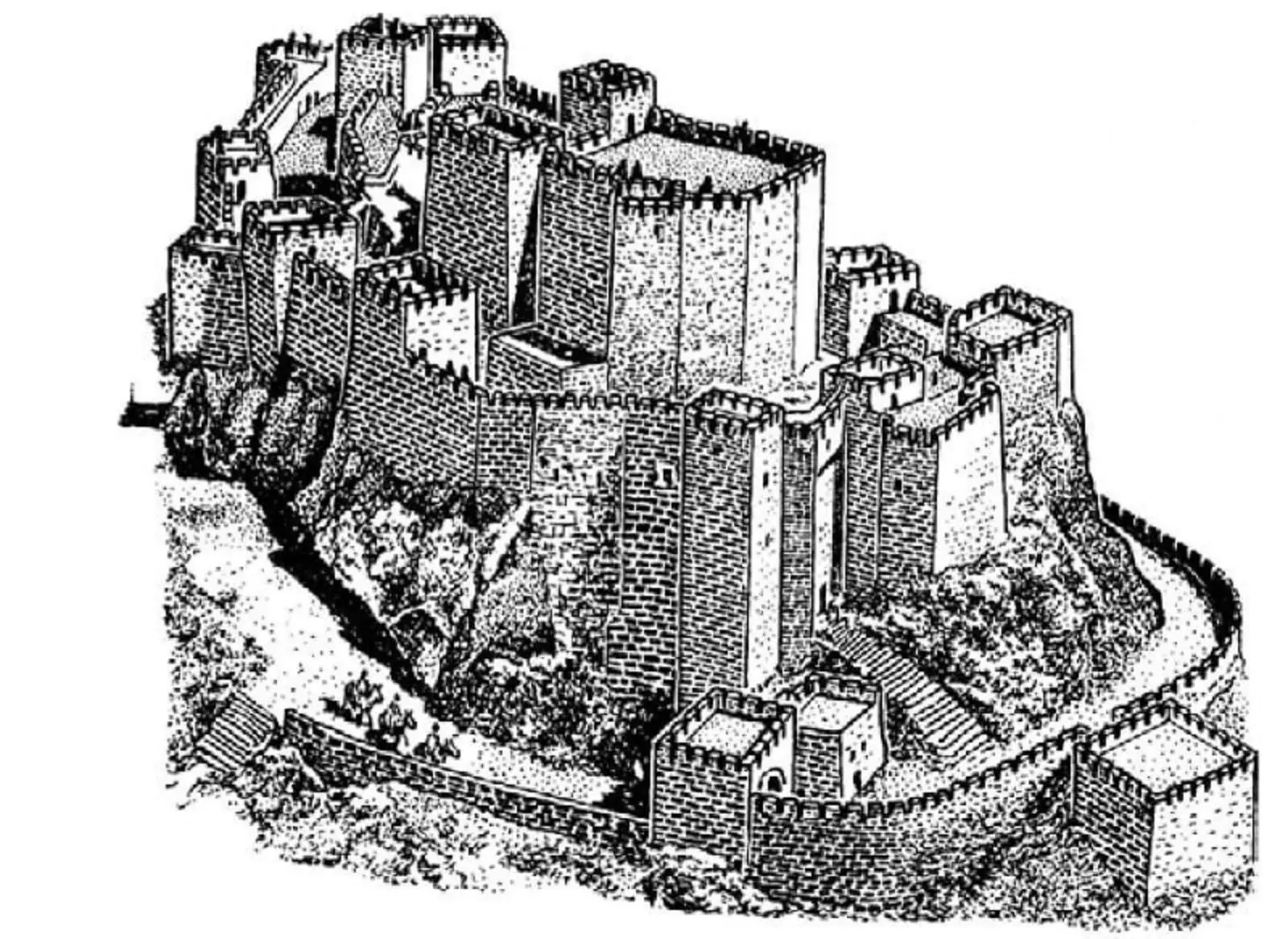 Замки крестоносцев рисунки