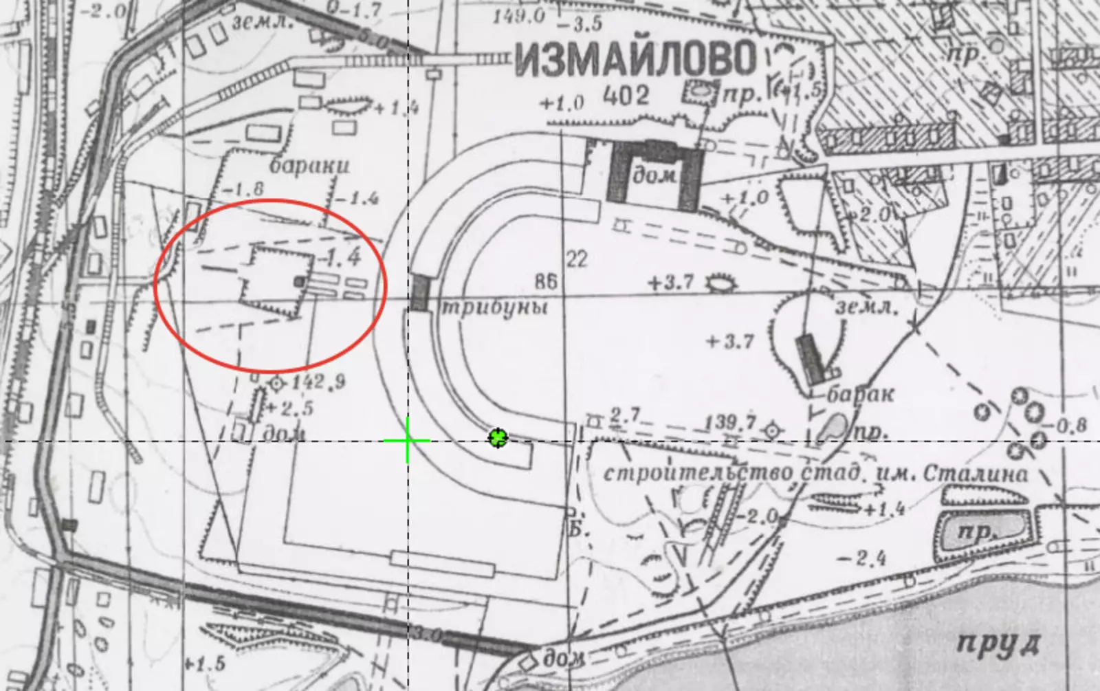 1943 Подробная карта частей Москвы 1:10K 1943 Подробная карта частей Москвы 1:10K