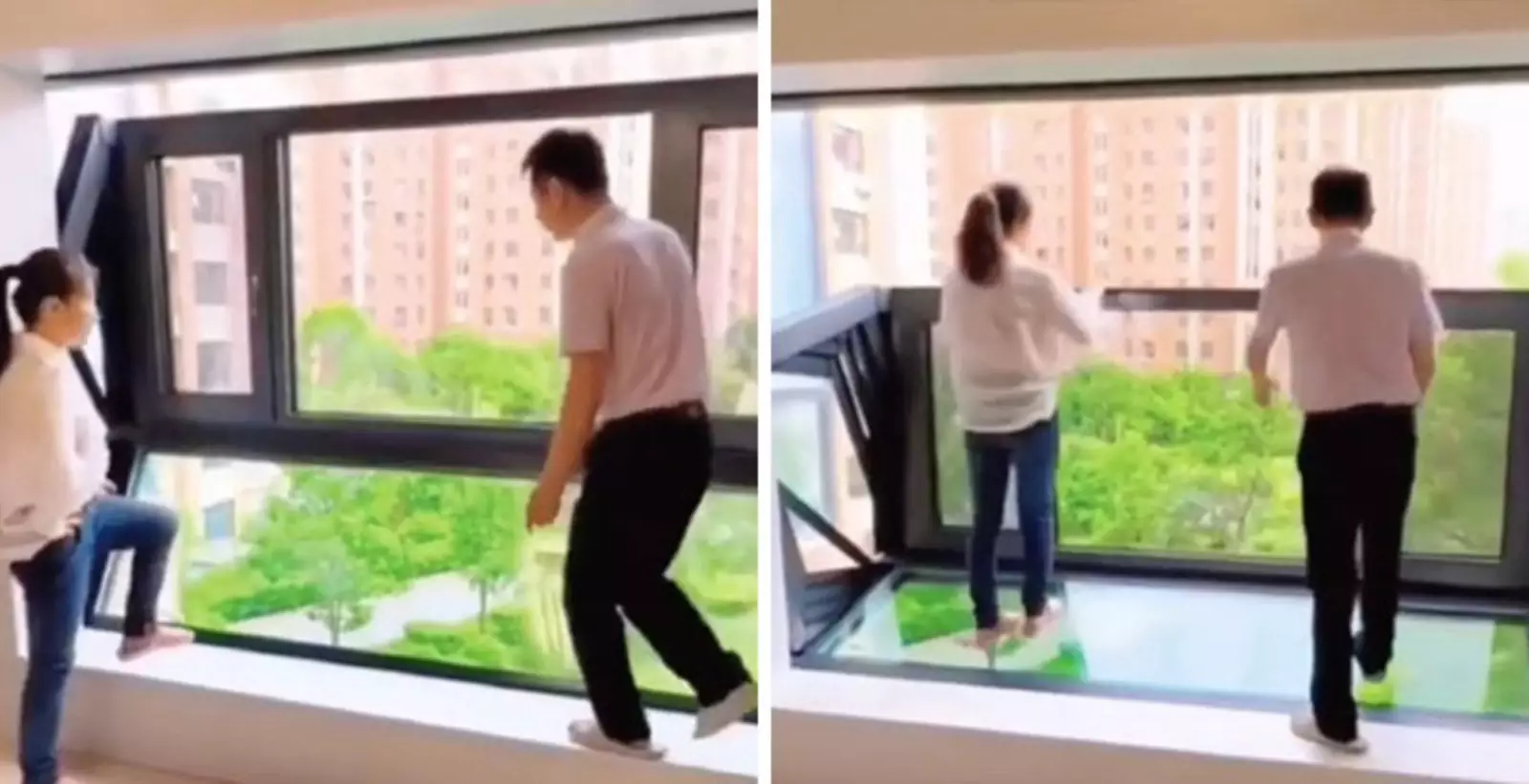 Окно, которое превращается в балкон. Окно, которое превращается в балкон.